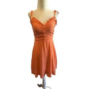 NWT Gianni Bini Dress Mango Orange Sz‎ Small Adjustable Straps Dillard’s